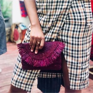 Handmade Raffia Clutch from Madagascar